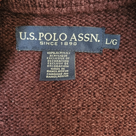 Us Polo Assn. wool Zip up Cardigan - Picture 4 of 4